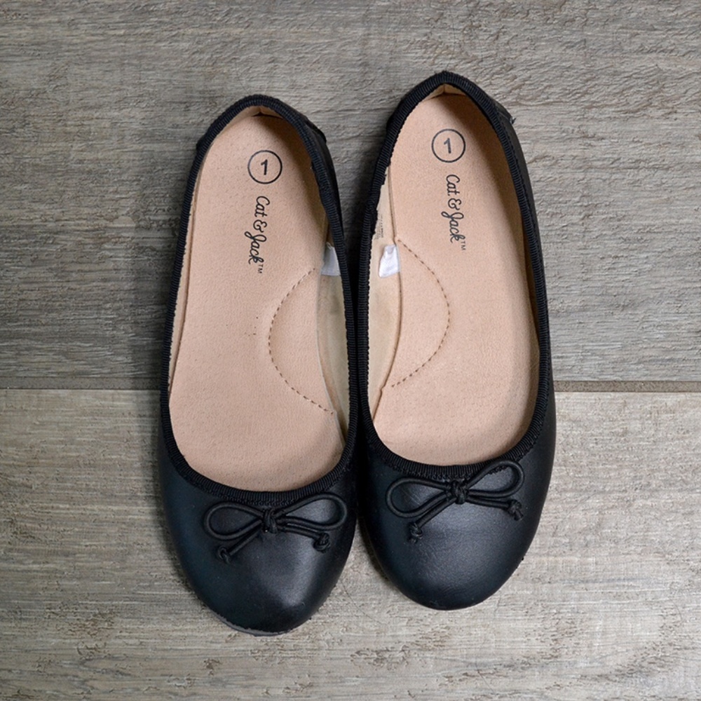 Kids Black Ballet Flat
